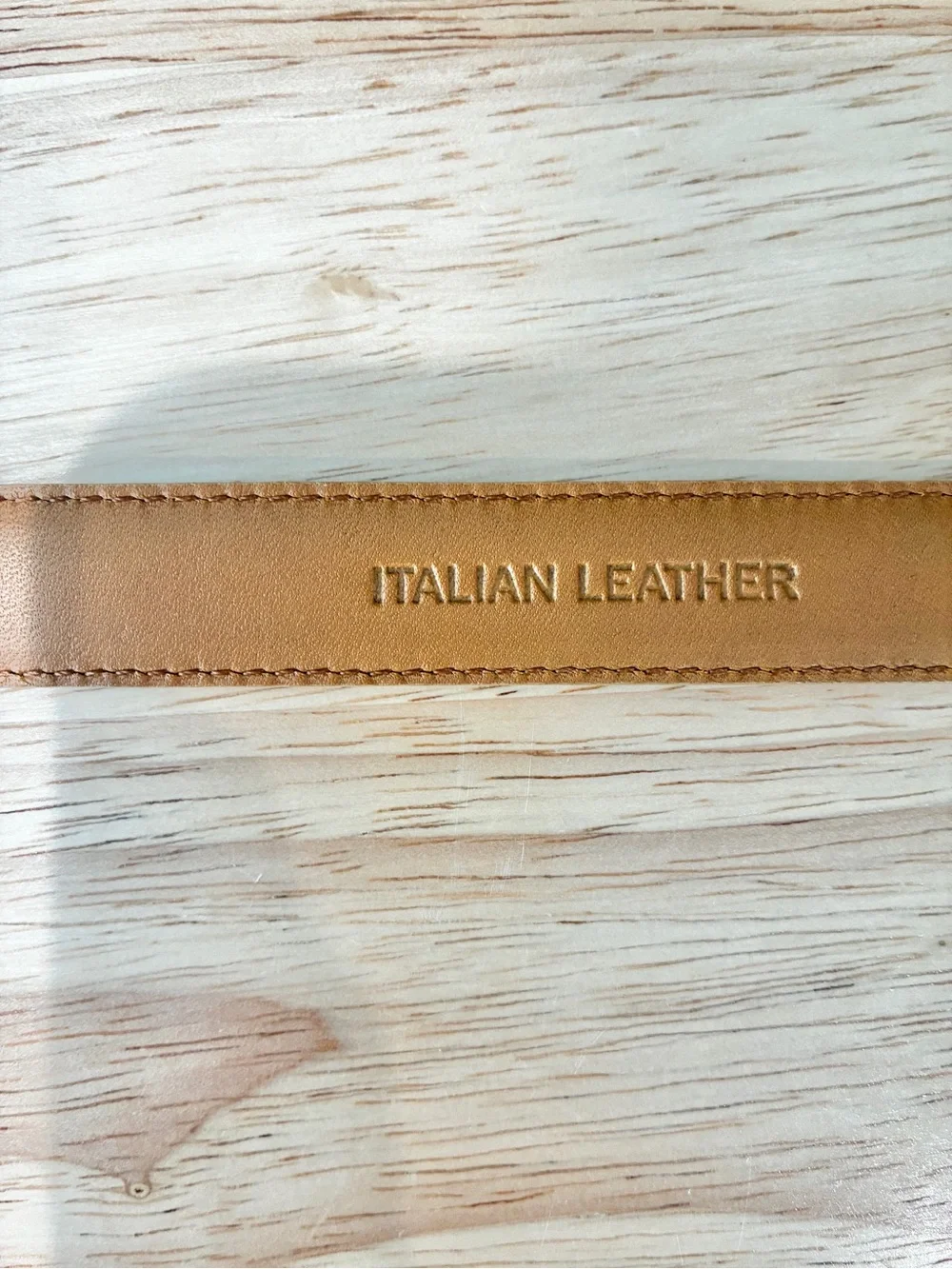 Lauren Ralph Lauren Women’s Cognac Brown Leather Skinny Belt Size M